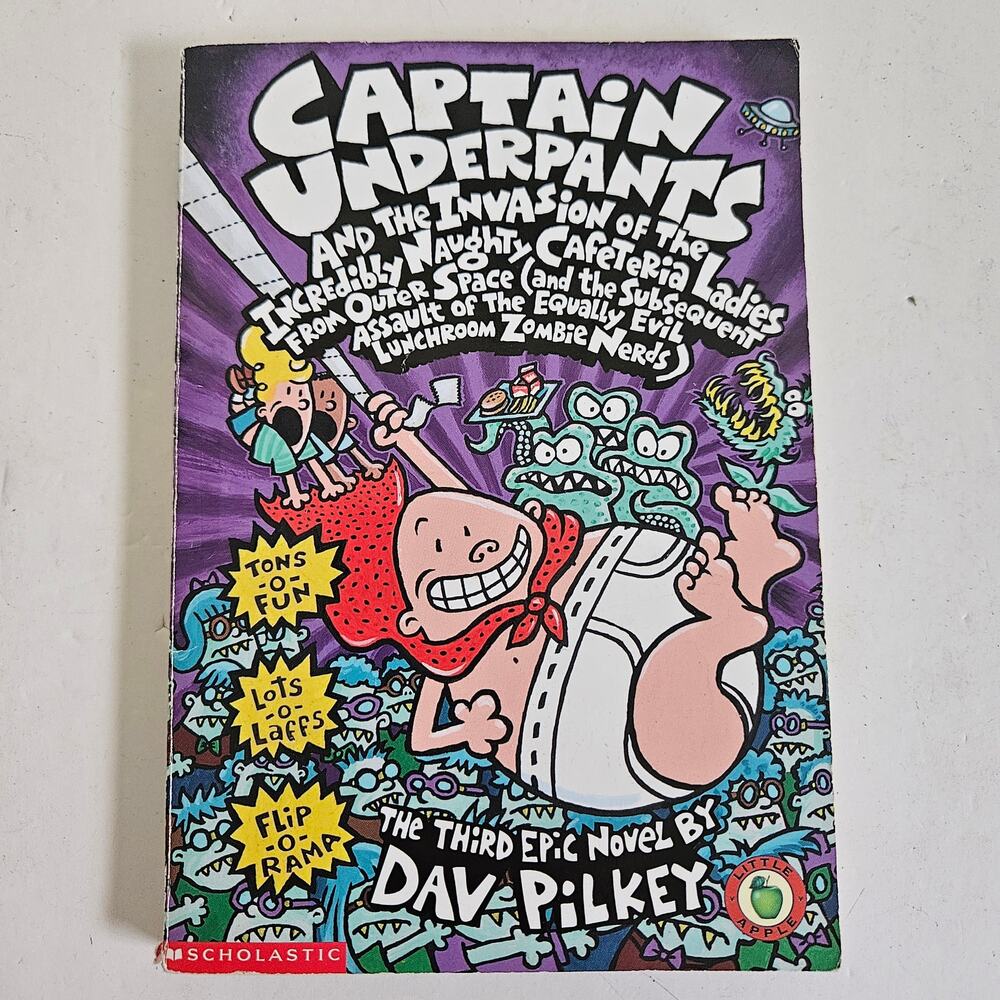Captain Underpants Chapter Book Invasion Of Incredibly Naughty Cafeteria Ladies